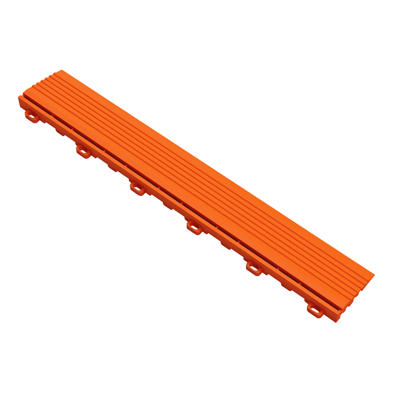 Swisstrax Ribtrax Pro Tropical Orange Garage Floor Looped Edge (10-Pack)