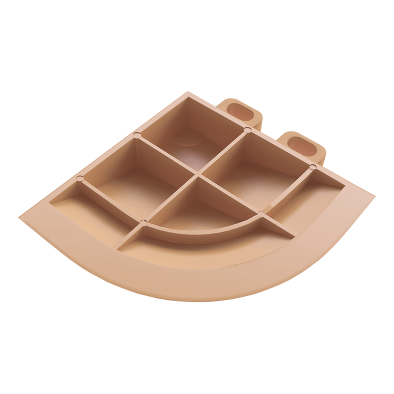 Swisstrax Ribtrax Pro Mocha Java Garage Floor Tile Corner (4-Pack)