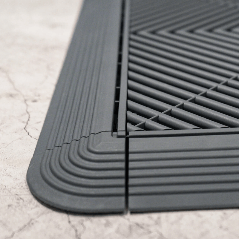 Swisstrax Ribtrax Pro Mocha Java Garage Floor Tile Corner (4-Pack)