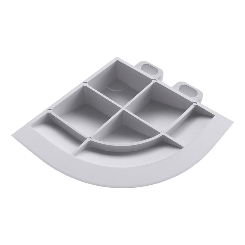 Swisstrax Ribtrax Pro Arctic White Garage Floor Tile Corner (4-Pack)