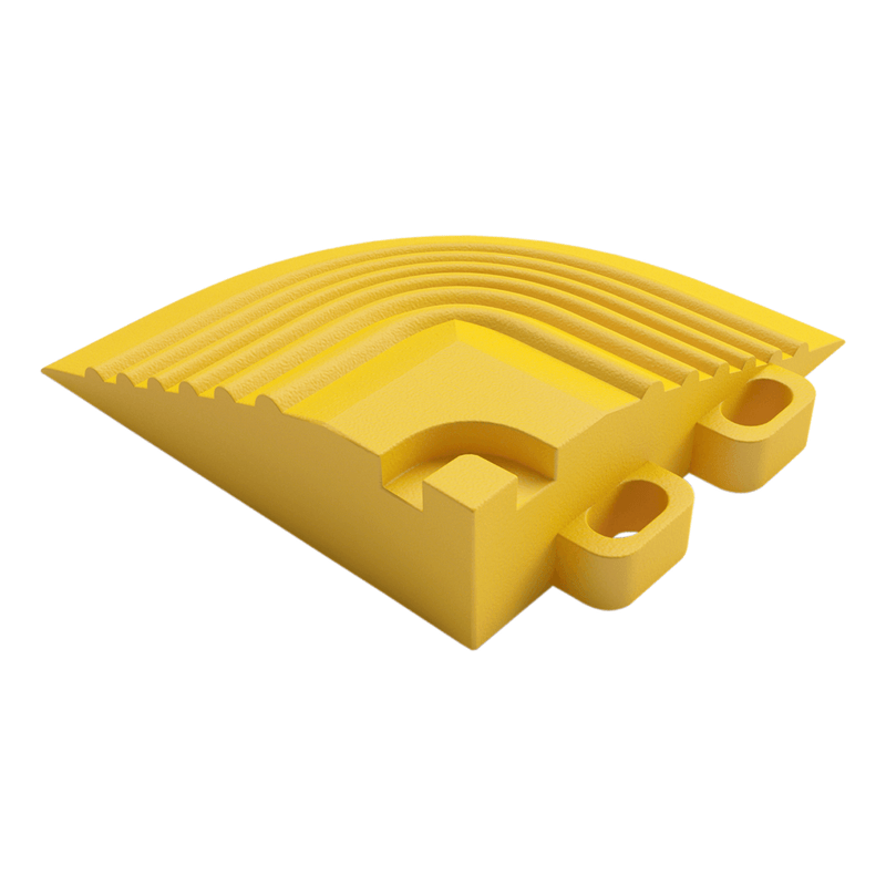 Swisstrax Ribtrax Pro Citrus Yellow Garage Floor Tile Corner (4-Pack)