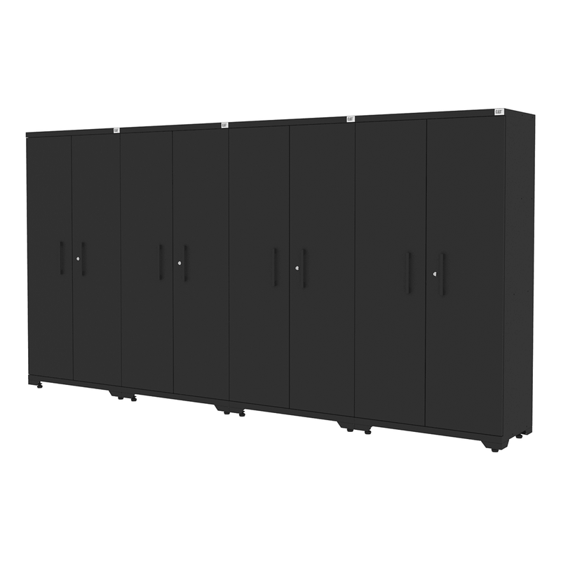 CAT Fully-Welded 4-Piece Steel Tall Garage Locker Cabinets
