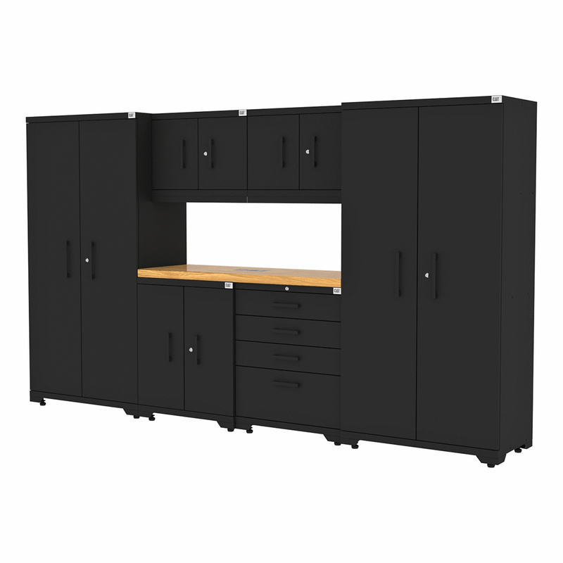 CAT Fully-Welded 7-Piece Steel Garage Cabinet Set