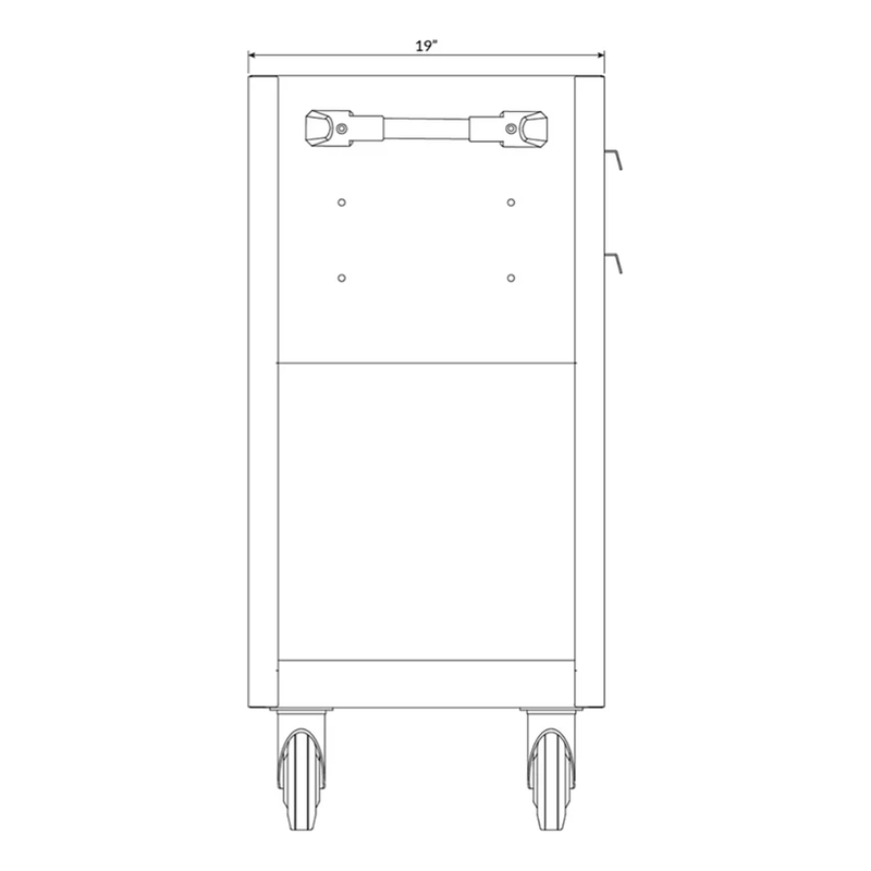 Dragonfire Tools Pro Series 2-Drawer Tool Cart (Grey)
