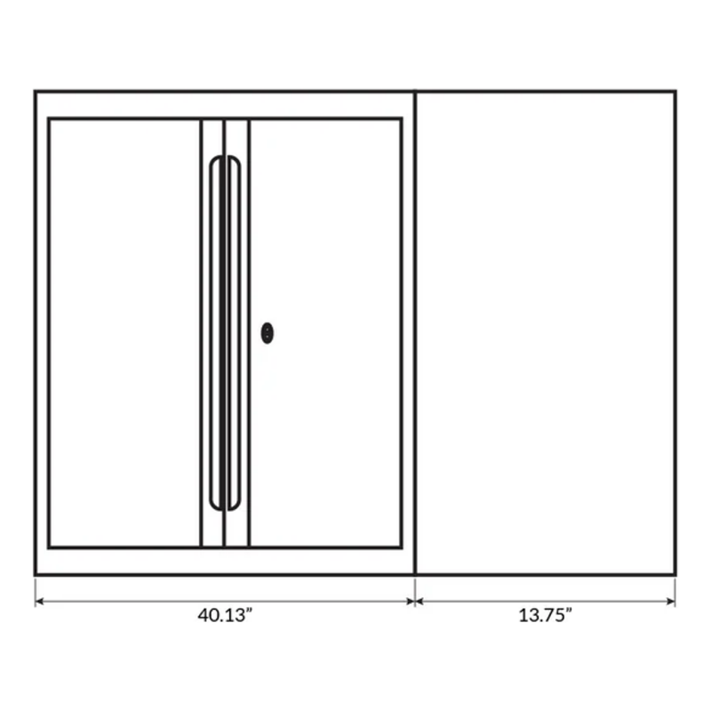 Dragonfire Tools Pro Series Corner Wall Cabinet (Black)