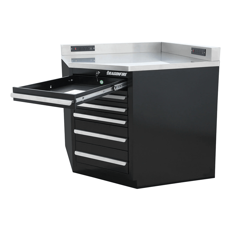 Dragonfire Pro Series Lower Corner Cabinet (Black)