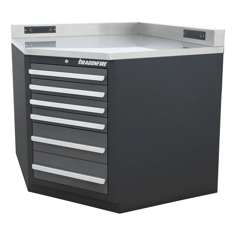 Dragonfire Pro Series Lower Corner Cabinet (Grey)
