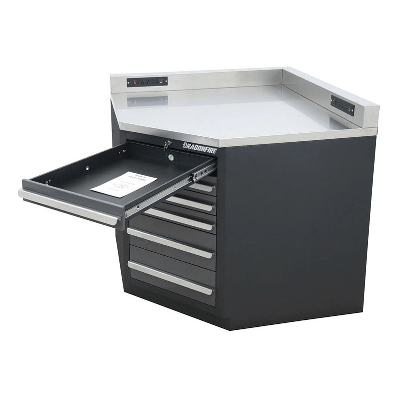 Dragonfire Pro Series Lower Corner Cabinet (Grey)