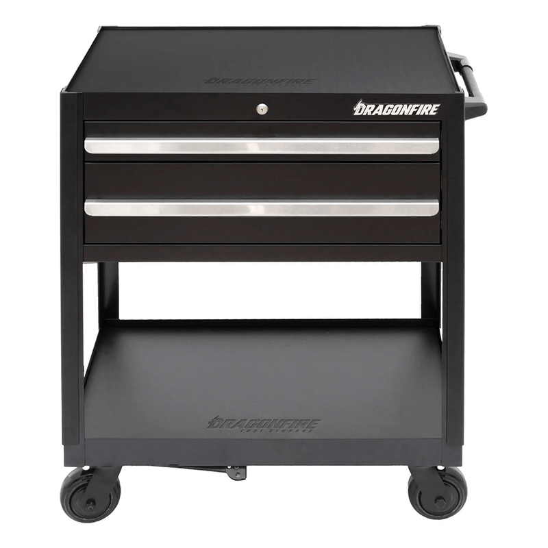 Dragonfire Tools Pro Series 2-Drawer Tool Cart (Black)