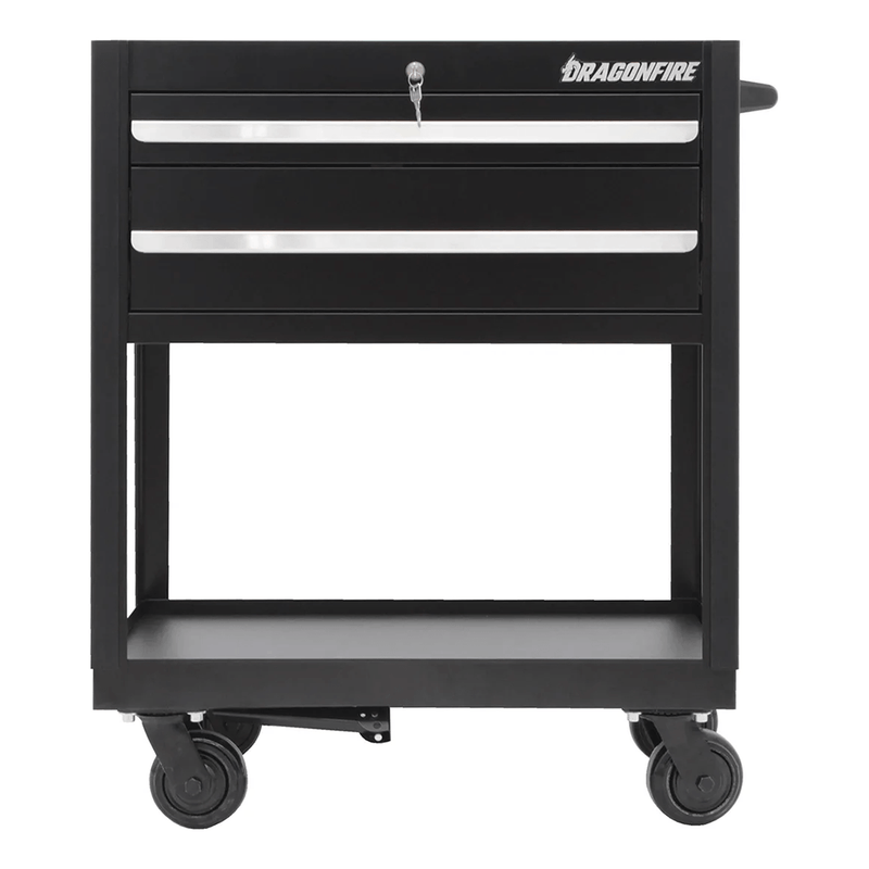 Dragonfire Tools Pro Series 2-Drawer Tool Cart (Black)