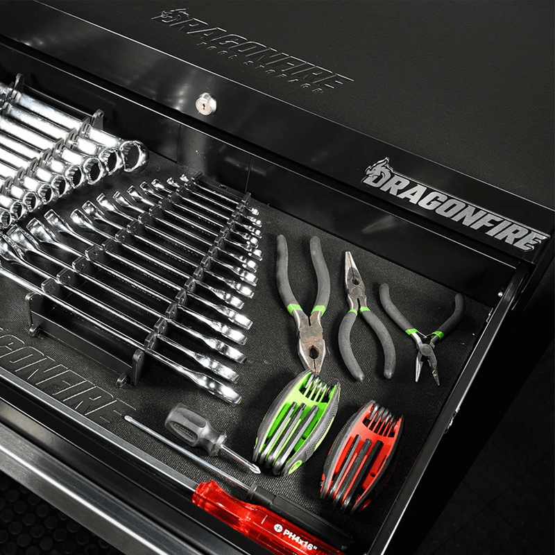 Dragonfire Tools Pro Series 2-Drawer Tool Cart (Black)