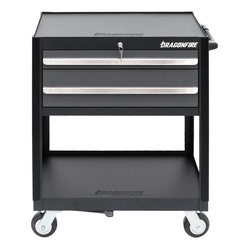 Dragonfire Tools Pro Series 2-Drawer Tool Cart (Grey)