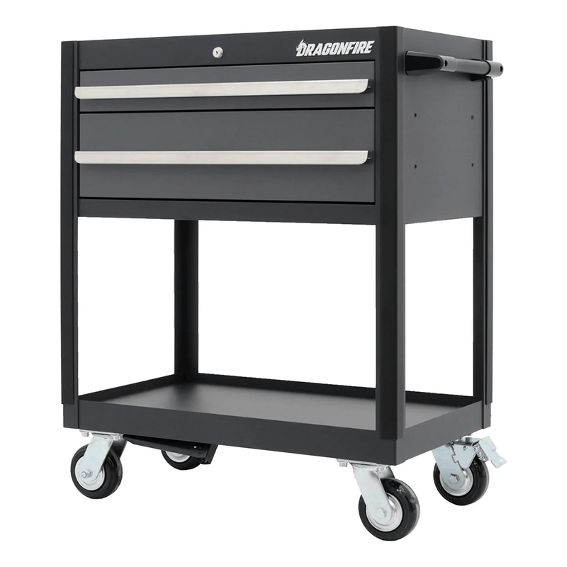 Dragonfire Tools Pro Series 2-Drawer Tool Cart (Grey)