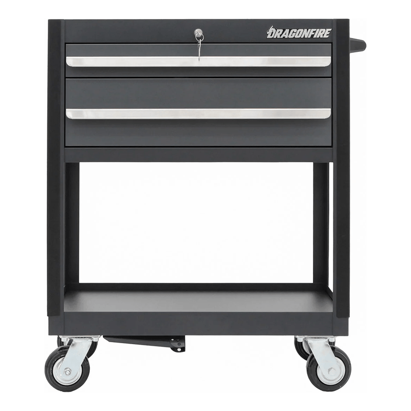 Dragonfire Tools Pro Series 2-Drawer Tool Cart (Grey)