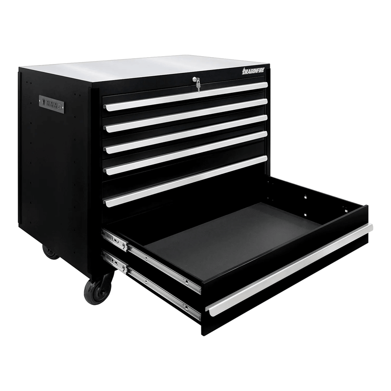 Dragonfire Tools Pro Series 6-Drawer 43.5-Inch Rolling Tool Cabinet (Black)