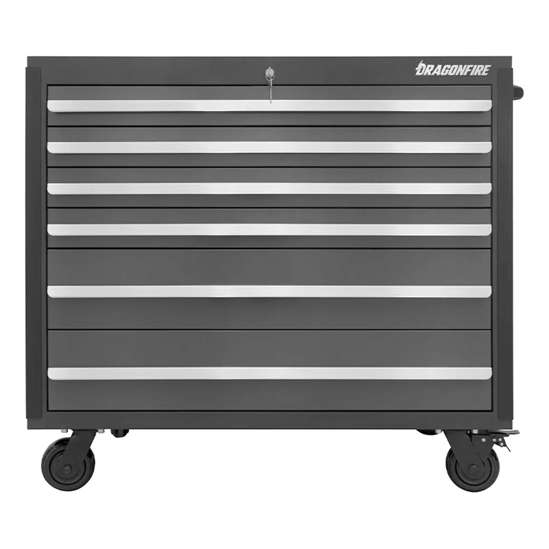 Dragonfire Tools Pro Series 6-Drawer 43.5-Inch Rolling Tool Cabinet (Grey)