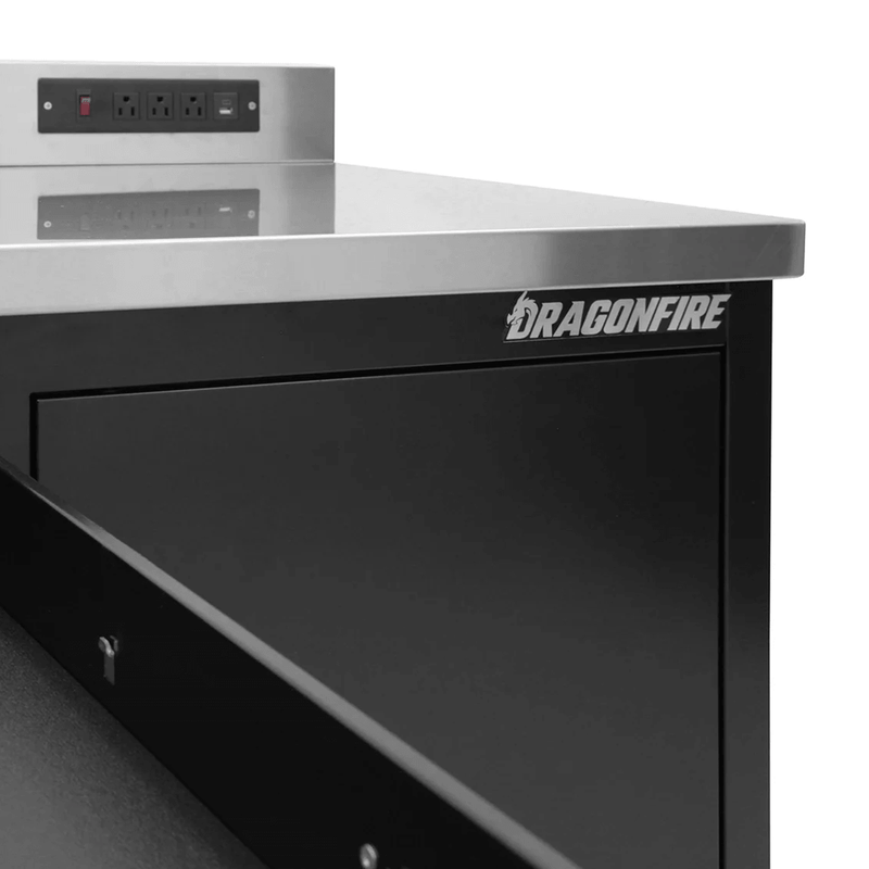 Dragonfire Tools Pro Series 12-Drawer 7-Foot Workbench (Black)