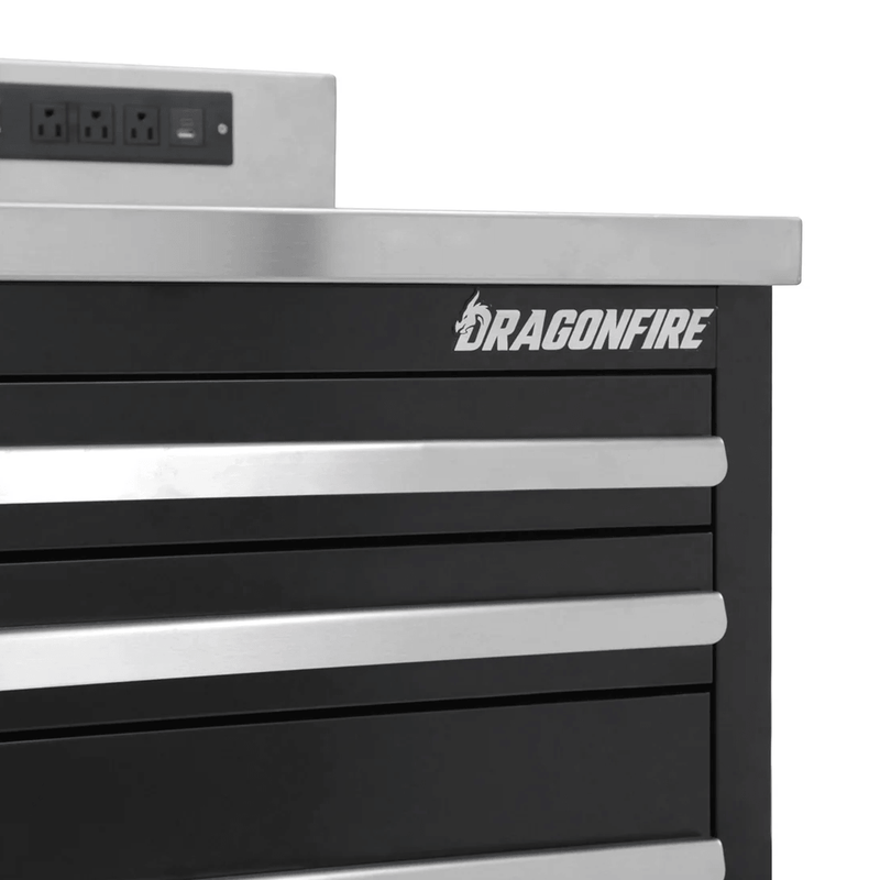 Dragonfire Tools Pro Series 17-Drawer 7-Foot Workbench (Black)