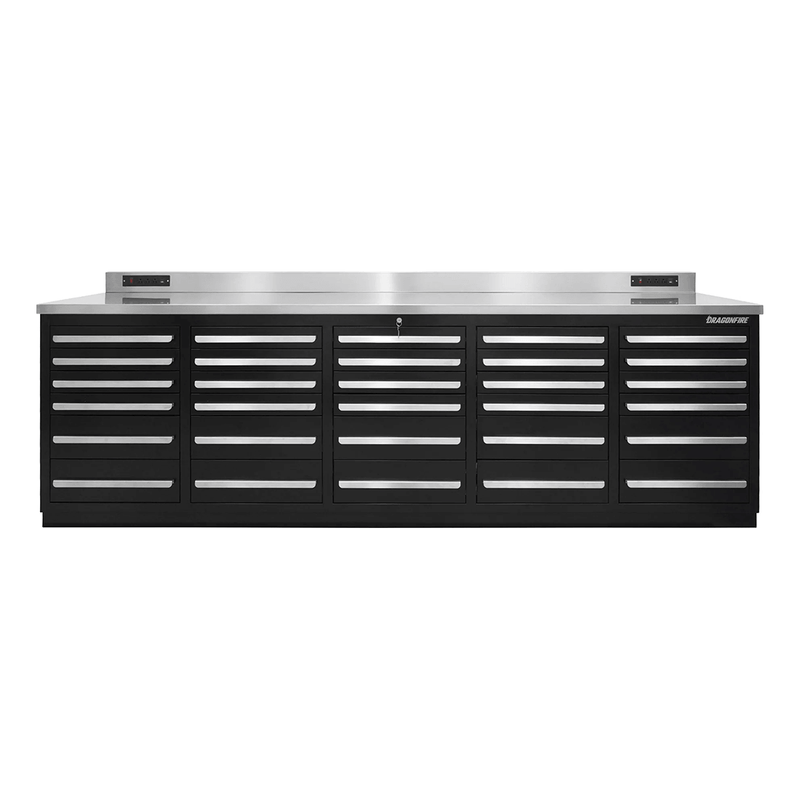Dragonfire Tools Pro Series 30-Drawer 9-Foot Workbench (Black)