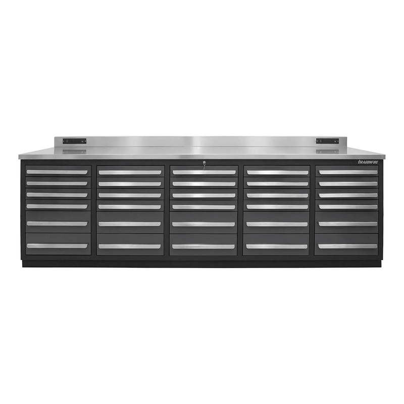 Dragonfire Tools Pro Series 30-Drawer 9-Foot Workbench (Grey)