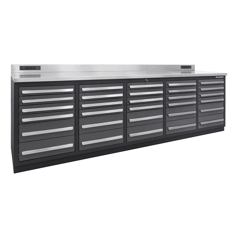 Dragonfire Tools Pro Series 30-Drawer 9-Foot Workbench (Grey)