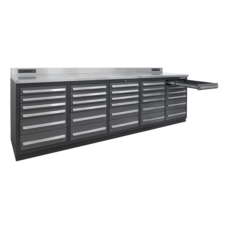 Dragonfire Tools Pro Series 30-Drawer 9-Foot Workbench (Grey)