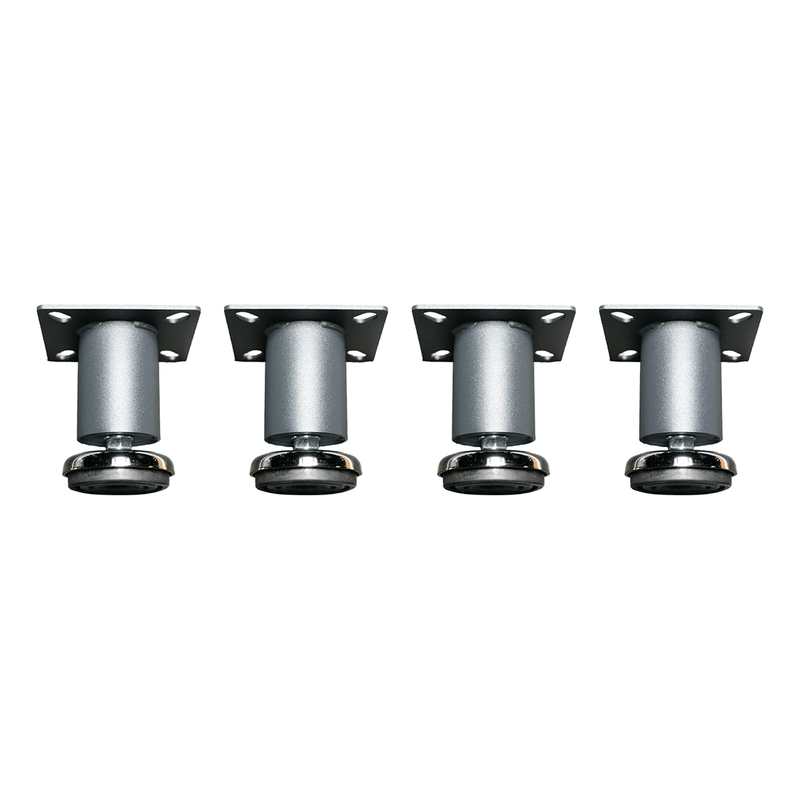 Dragonfire Tools Pro Series 4 x Low Profile Adjustable Leveling Feet (Silver)