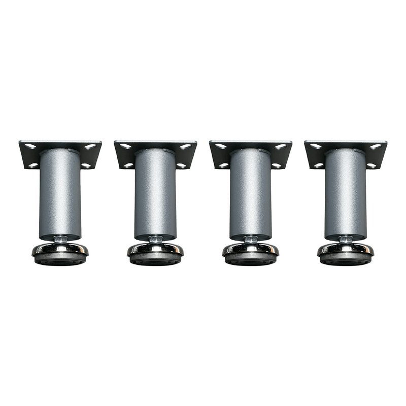 Dragonfire Tools Pro Series 4 x Heavy-Duty Adjustable Leveling Feet (Silver)