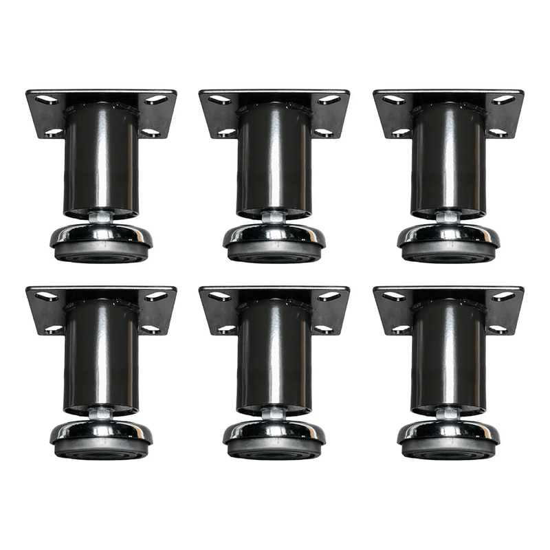 Dragonfire Tools Pro Series 6 x Low Profile Adjustable Leveling Feet (Black)