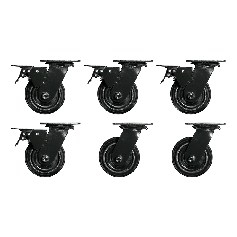 Dragonfire Tools Pro Series 6 x Workbench Casters (Black)