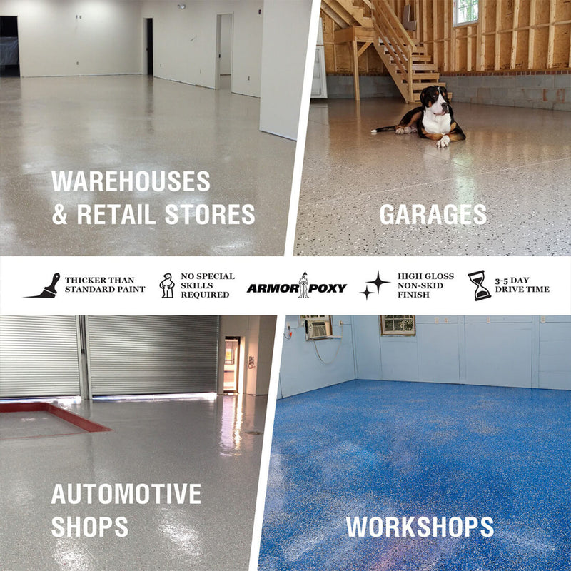 ArmorPoxy ArmorClad 300 SF Epoxy Kit - Designer Gray Medium Broadcast (No Primer)