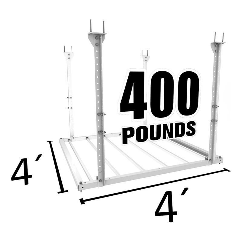 E-Z Garage Storage 4 x 4 ft. Heavy-Duty Pro Ceiling Storage Rack