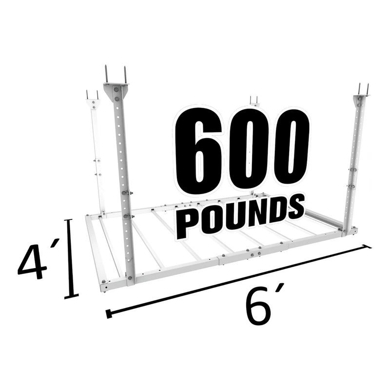 E-Z Garage Storage 4 x 6 ft. Heavy-Duty Pro Ceiling Storage Rack