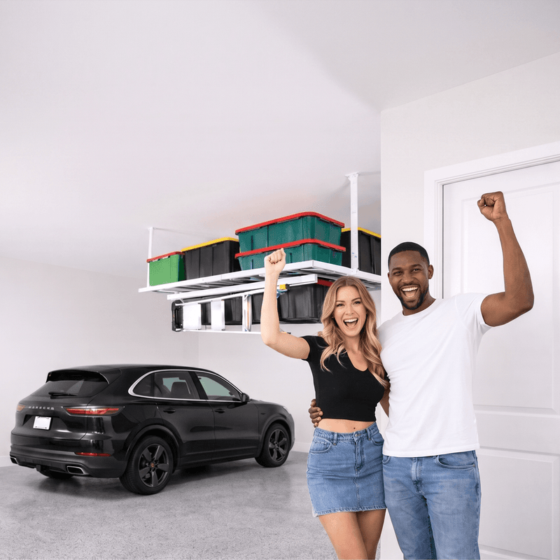 E-Z Garage Storage 4 x 8 ft. Heavy-Duty Pro Combo Ceiling Storage Rack