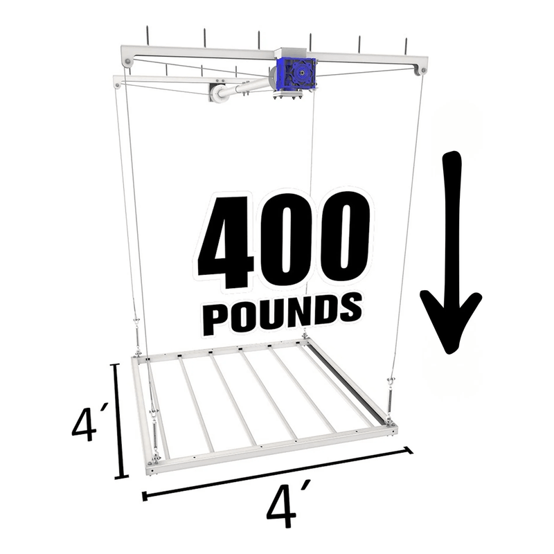 E-Z Garage Storage 4 x 4 ft. E-Z Lift (8 - 11 ft. Ceiling Height)
