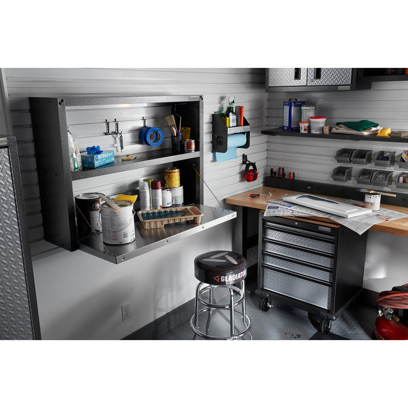 Gladiator Ready-to-Assemble Foldaway Work Station (Silver Tread)