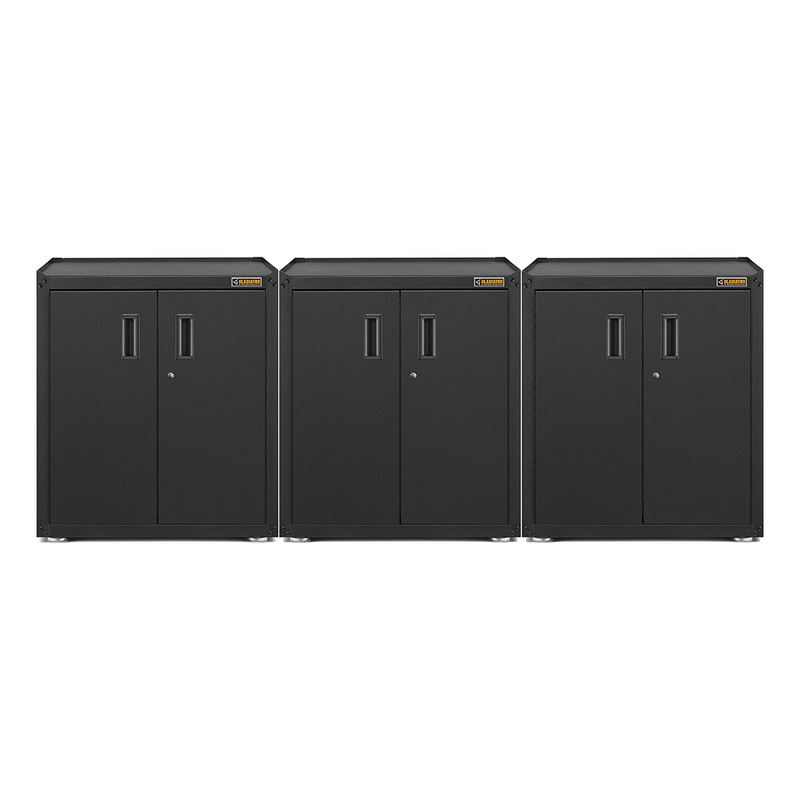 Gladiator Ready-to-Assemble Full-Door Modular GearBox (Hammered Granite) 3-Pack