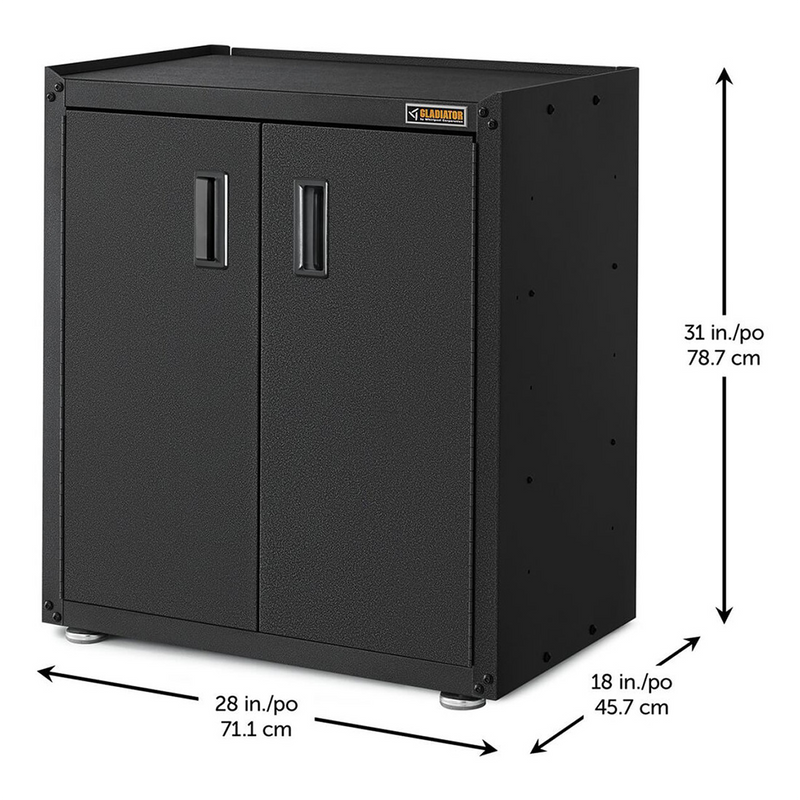 Gladiator Ready-to-Assemble Full-Door Modular GearBox (Hammered Granite) 4-Pack