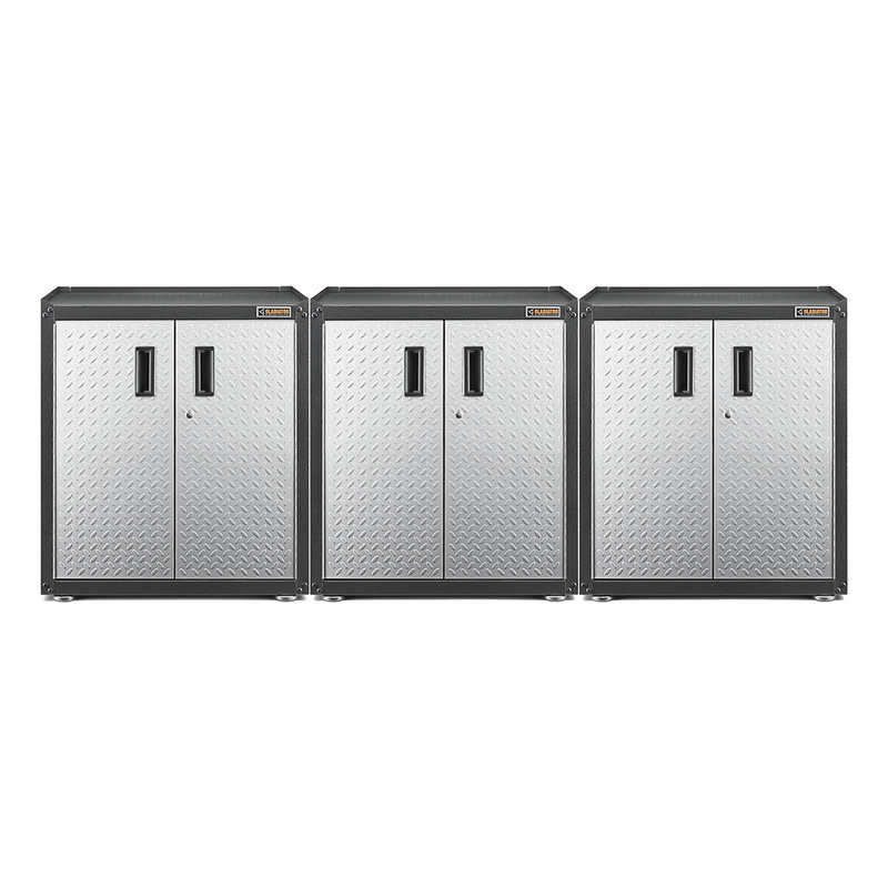 Gladiator Ready-to-Assemble Full-Door Modular GearBox (Silver Tread) 3-Pack