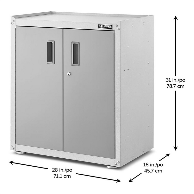 Gladiator Ready-to-Assemble Full-Door Modular GearBox (Gray Slate) 2-Pack