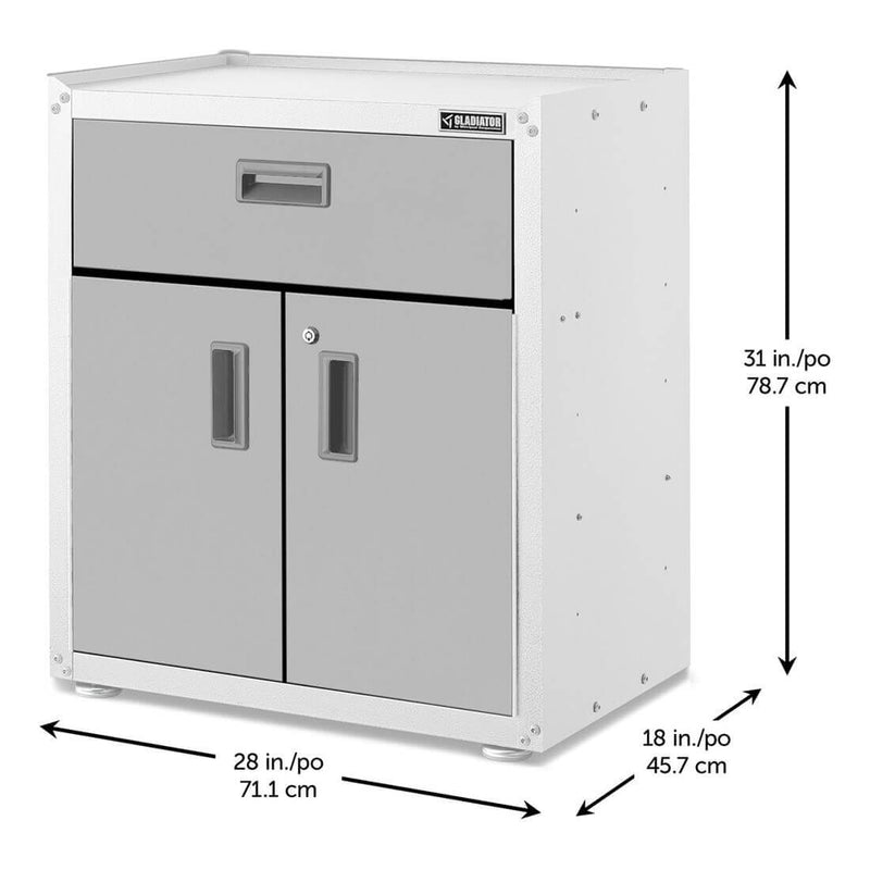 Gladiator Ready-to-Assemble 3/4-Door Modular GearBox (Gray Slate)