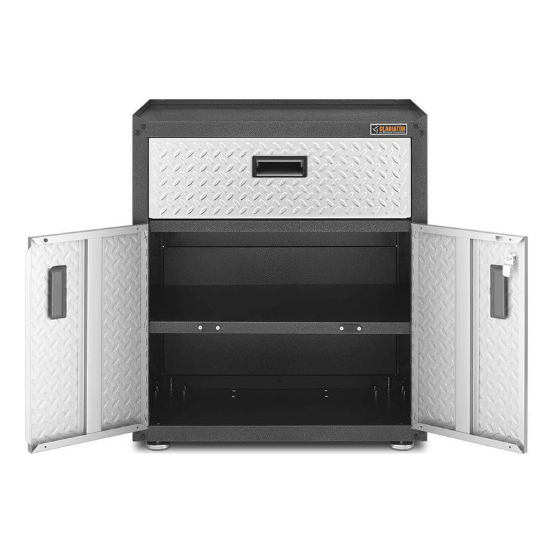Gladiator Ready-to-Assemble 3/4-Door Modular GearBox (Silver Tread)