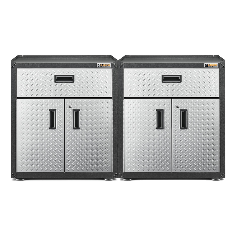 Gladiator Ready-to-Assemble 3/4-Door Modular GearBox (Silver Tread) 2-Pack
