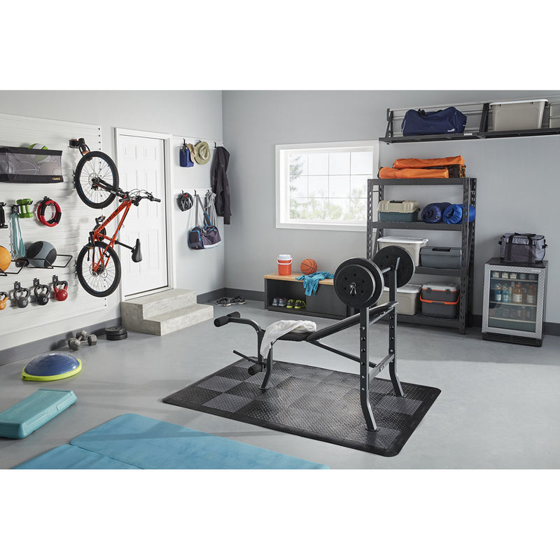 Gladiator Ready-to-Assemble Shoe Storage Bench (Hammered Granite)