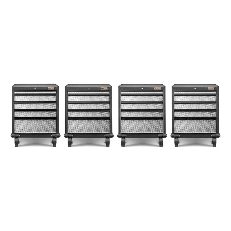 Gladiator Premier Pre-Assembled GearDrawer (Silver Tread) 4-Pack