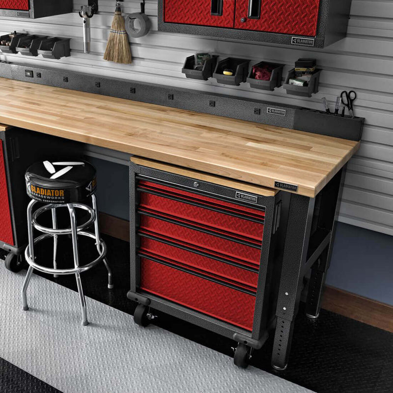 Gladiator Premier Pre-Assembled GearDrawer (Red Tread)