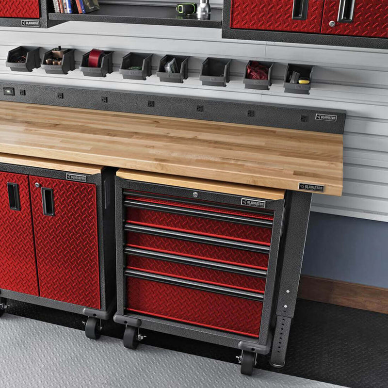 Gladiator Premier Pre-Assembled GearDrawer (Red Tread)