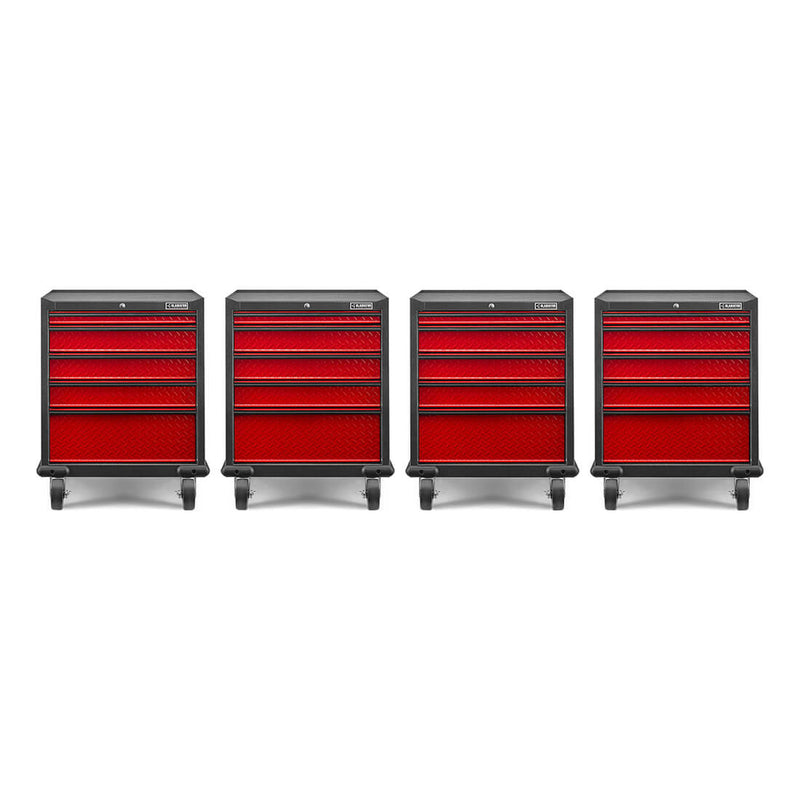 Gladiator Premier Pre-Assembled GearDrawer (Red Tread) 4-Pack