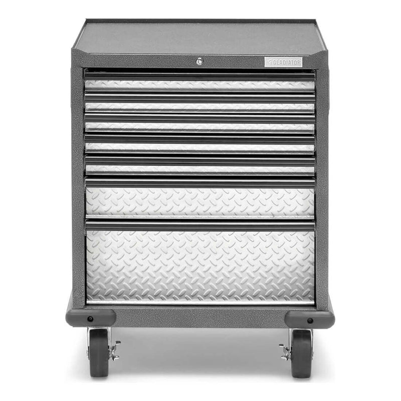 Gladiator Premier Pre-Assembled 7 Drawer Modular Tool Storage Cabinet (Silver Tread)
