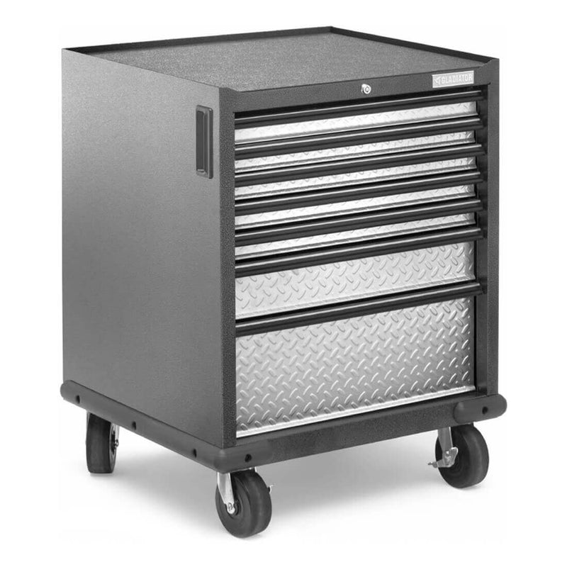 Gladiator Premier Pre-Assembled 7 Drawer Modular Tool Storage Cabinet (Silver Tread)